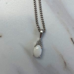 Opal Pendant with Chain